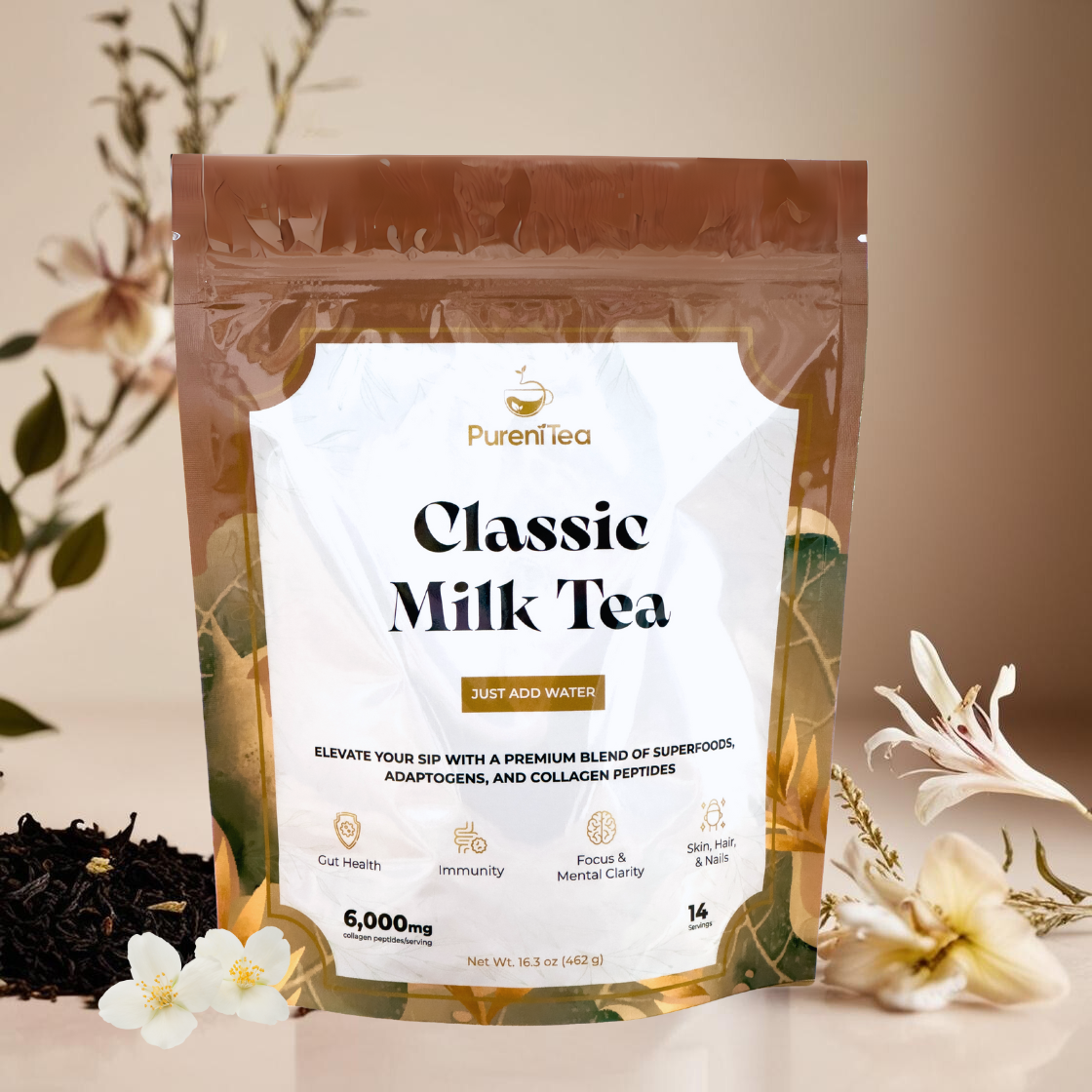 Classic Milk Tea for Energy, Beauty & Wellness – PureniTea